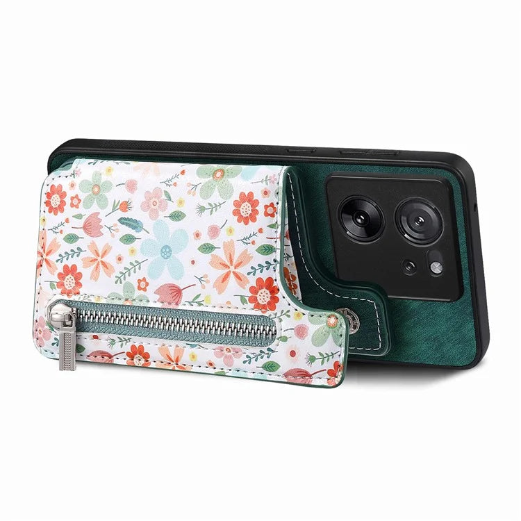 D10 For Xiaomi 13T / 13T Pro / Redmi K60 Ultra Case Kickstand PU+PC+TPU Phone Cover with Zipper Wallet