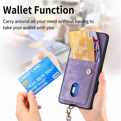 D1 For Xiaomi 13T / 13T Pro / Redmi K60 Ultra Case Card Holder Kickstand PU+PC+TPU Phone Cover