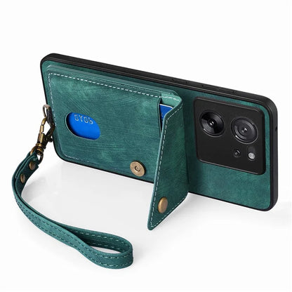 D1 For Xiaomi 13T / 13T Pro / Redmi K60 Ultra Case Card Holder Kickstand PU+PC+TPU Phone Cover