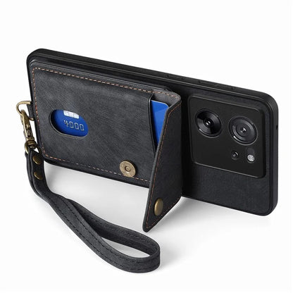 D1 For Xiaomi 13T / 13T Pro / Redmi K60 Ultra Case Card Holder Kickstand PU+PC+TPU Phone Cover