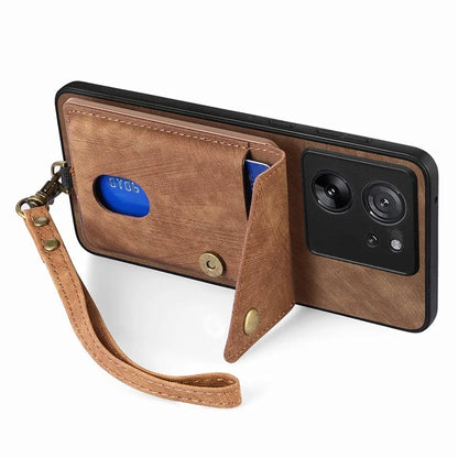 D1 For Xiaomi 13T / 13T Pro / Redmi K60 Ultra Case Card Holder Kickstand PU+PC+TPU Phone Cover