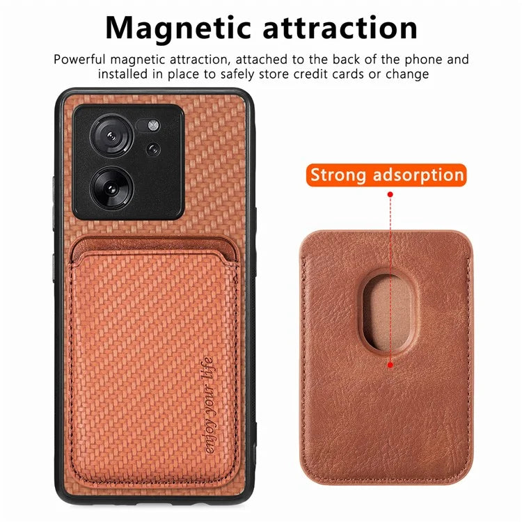 For Xiaomi 13T / 13T Pro / Redmi K60 Ultra Case Magnetic Detachable Card Holder Phone Cover