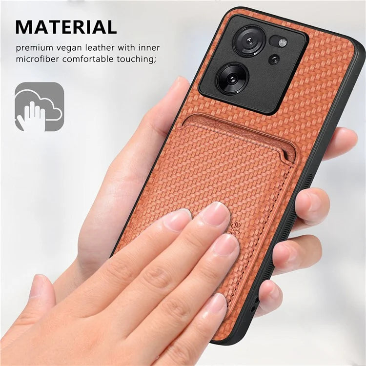 For Xiaomi 13T / 13T Pro / Redmi K60 Ultra Case Magnetic Detachable Card Holder Phone Cover