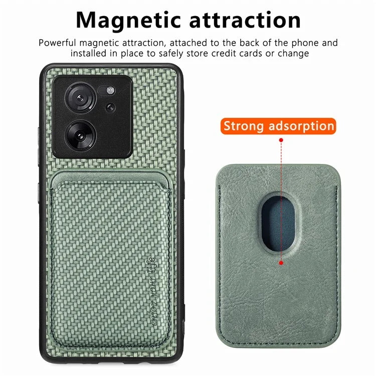 For Xiaomi 13T / 13T Pro / Redmi K60 Ultra Case Magnetic Detachable Card Holder Phone Cover