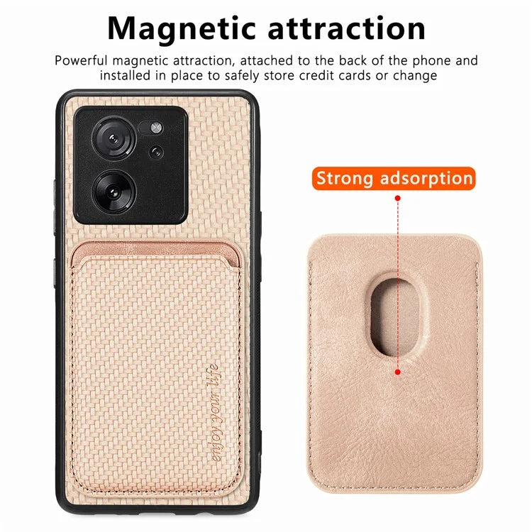 For Xiaomi 13T / 13T Pro / Redmi K60 Ultra Case Magnetic Detachable Card Holder Phone Cover