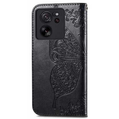 For Xiaomi 13T Pro / 13T / Redmi K60 Ultra Phone Case Butterfly Imprinted Anti-fall Wallet Stand Leather Cover