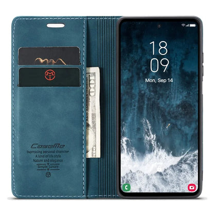 CASEME 013 Series For Samsung Galaxy S23 FE Case PU Leather Stand Folio Phone Cover