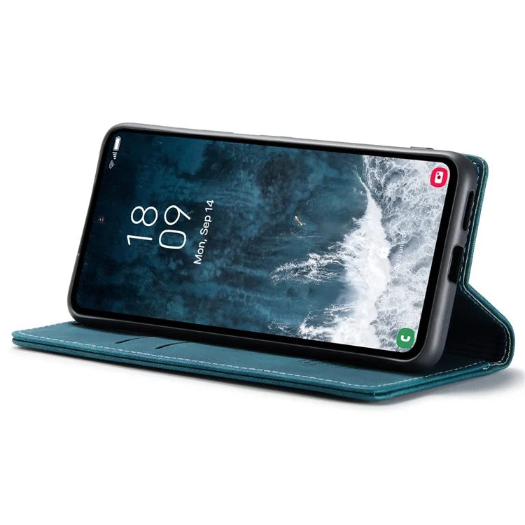 CASEME 013 Series For Samsung Galaxy S23 FE Case PU Leather Stand Folio Phone Cover