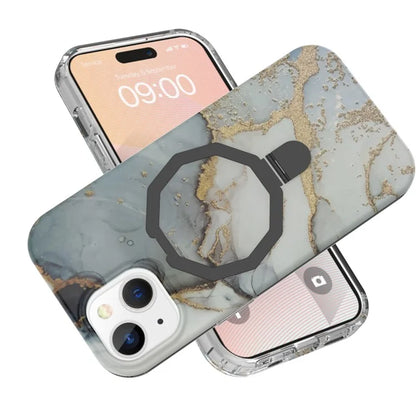 GW018 for iPhone 15 Case Magnetic Anti-drop Cover PC + TPU Phone Protector