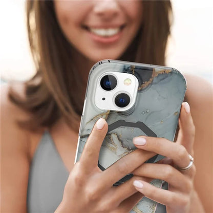 GW018 for iPhone 15 Case Magnetic Anti-drop Cover PC + TPU Phone Protector