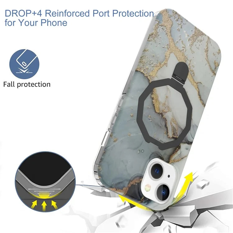 GW018 for iPhone 15 Case Magnetic Anti-drop Cover PC + TPU Phone Protector