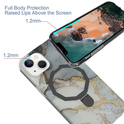 GW018 for iPhone 15 Case Magnetic Anti-drop Cover PC + TPU Phone Protector