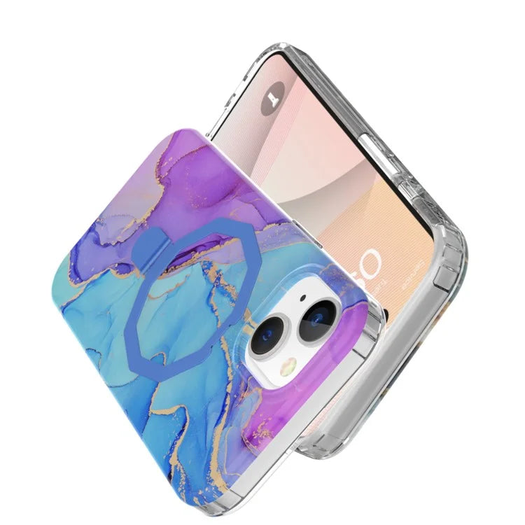 GW018 for iPhone 15 Case Magnetic Anti-drop Cover PC + TPU Phone Protector