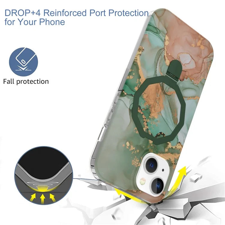 GW018 for iPhone 15 Case Magnetic Anti-drop Cover PC + TPU Phone Protector