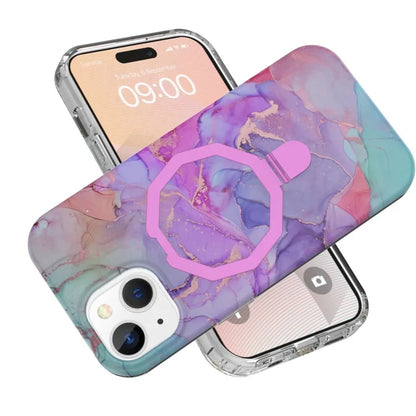 GW018 for iPhone 15 Case Magnetic Anti-drop Cover PC + TPU Phone Protector