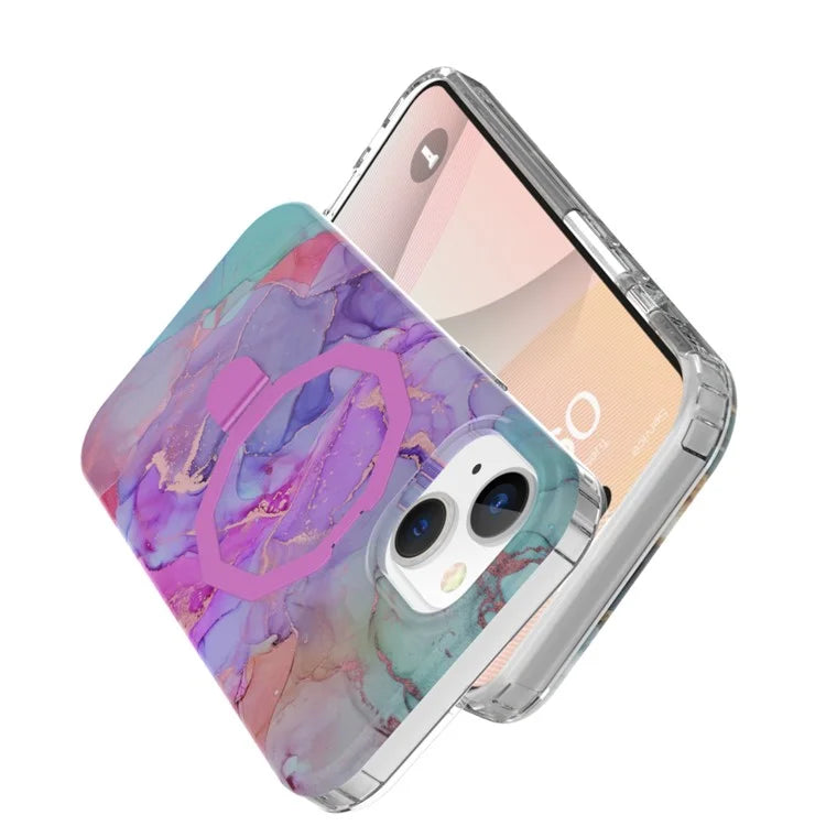 GW018 for iPhone 15 Case Magnetic Anti-drop Cover PC + TPU Phone Protector