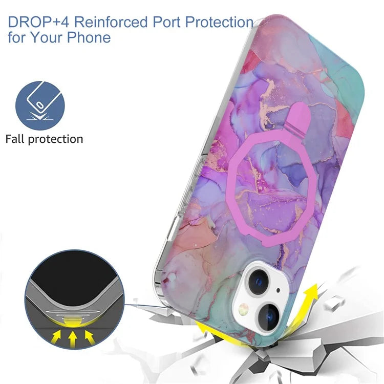 GW018 for iPhone 15 Case Magnetic Anti-drop Cover PC + TPU Phone Protector