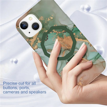 GW18 For iPhone 15 Plus Case Magnetic PC + TPU Kickstand Phone Cover
