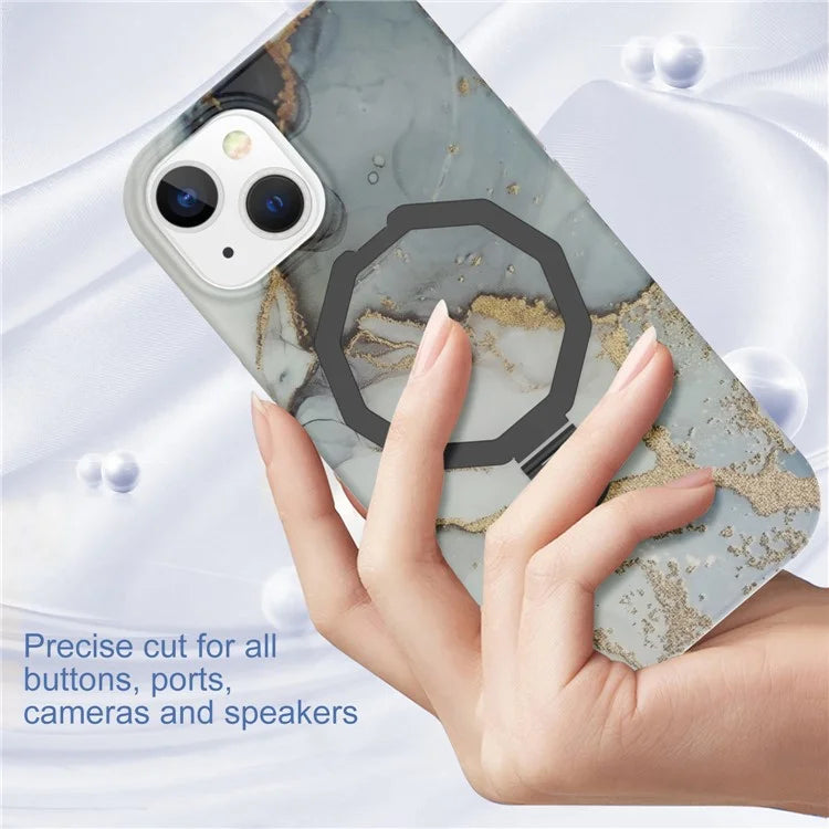 GW18 For iPhone 15 Plus Case Magnetic PC + TPU Kickstand Phone CoverStyle A