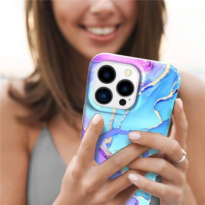 GW18 For iPhone 15 Pro Case IMD Pattern Magnetic PC + TPU Phone Protector