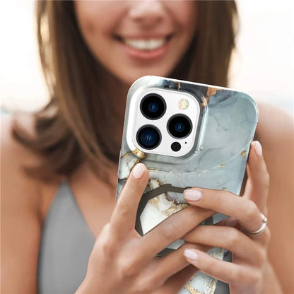 GW18 For iPhone 15 Pro Case IMD Pattern Magnetic PC + TPU Phone Protector