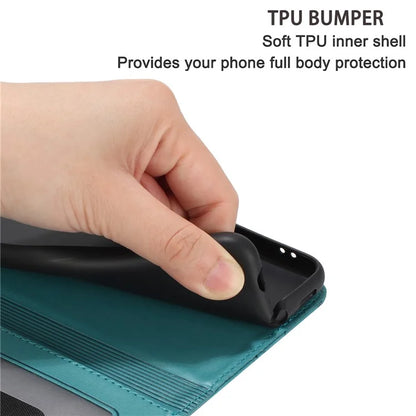 For Samsung Galaxy A05s 4G Case Wall Cats Imprinted PU Leather Wallet Phone Cover with Strap