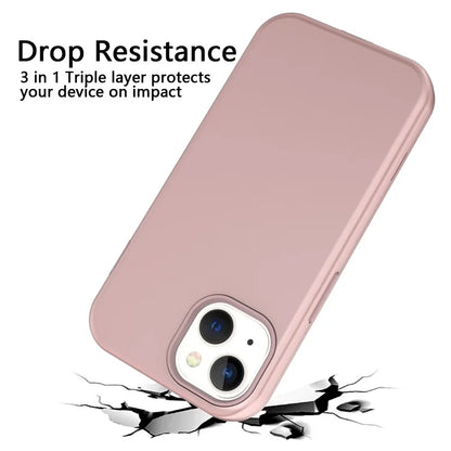 GW03 For iPhone 15 Case Rubberized TPU + PC Anti-fingerprint Phone Cover