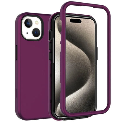 GW03 For iPhone 15 Case Rubberized TPU + PC Anti-fingerprint Phone Cover