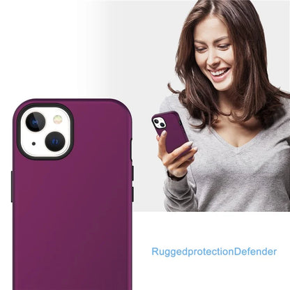 GW03 For iPhone 15 Case Rubberized TPU + PC Anti-fingerprint Phone Cover