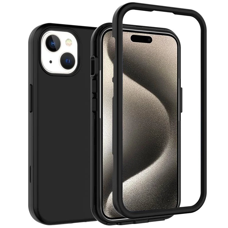 GW03 For iPhone 15 Case Rubberized TPU + PC Anti-fingerprint Phone Cover
