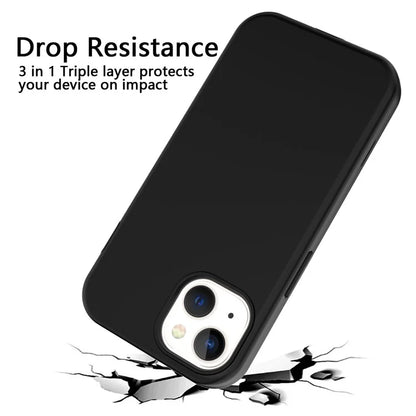 GW03 For iPhone 15 Case Rubberized TPU + PC Anti-fingerprint Phone Cover