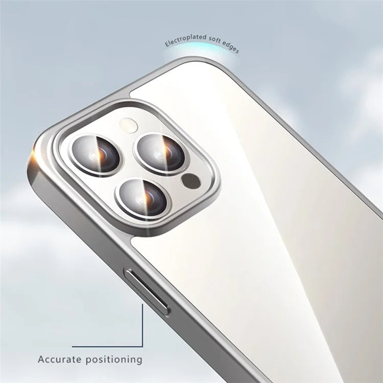 X-LEVEL For iPhone 15 Pro Max Phone Case PC+TPU Electroplating Back Cover