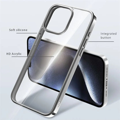 X-LEVEL For iPhone 15 Pro Max Phone Case PC+TPU Electroplating Back Cover