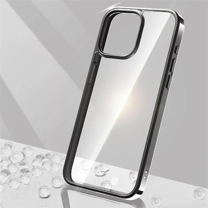 X-LEVEL For iPhone 15 Pro Clear Case Anti-Scratch PC+TPU Electroplating Phone Cover