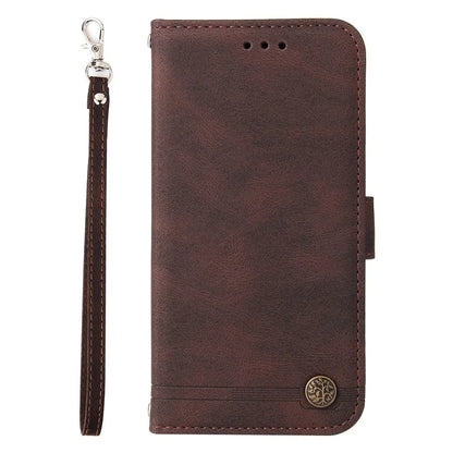 For Samsung Galaxy A15 5G Imprinted Skin-touch Phone Cover PU Leather Stand Wallet Shockproof Case