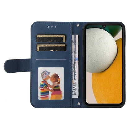 For Samsung Galaxy A15 5G Imprinted Skin-touch Phone Cover PU Leather Stand Wallet Shockproof Case