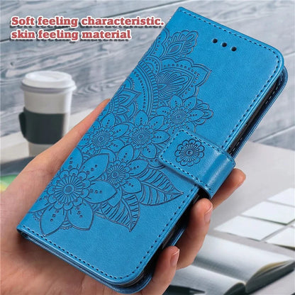For Samsung Galaxy A15 5G Phone Case Flower Imprinted Dustproof PU Leather Wallet Phone Cover