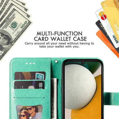 For Samsung Galaxy A15 5G Phone Case Flower Imprinted Dustproof PU Leather Wallet Phone Cover
