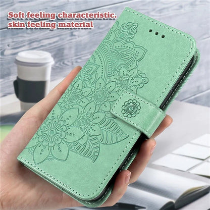 For Samsung Galaxy A15 5G Phone Case Flower Imprinted Dustproof PU Leather Wallet Phone Cover