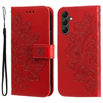 For Samsung Galaxy A15 5G Phone Case Flower Imprinted Dustproof PU Leather Wallet Phone Cover