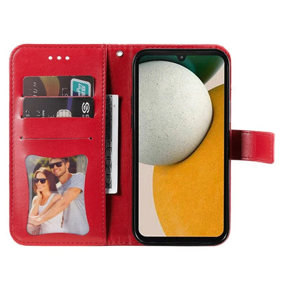 For Samsung Galaxy A15 5G Phone Case Flower Imprinted Dustproof PU Leather Wallet Phone Cover