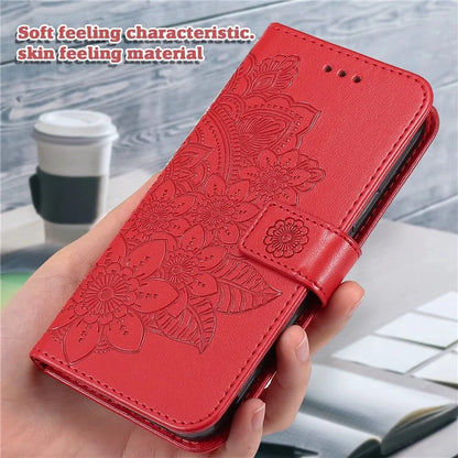 For Samsung Galaxy A15 5G Phone Case Flower Imprinted Dustproof PU Leather Wallet Phone Cover