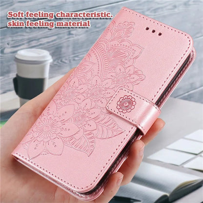For Samsung Galaxy A15 5G Phone Case Flower Imprinted Dustproof PU Leather Wallet Phone Cover