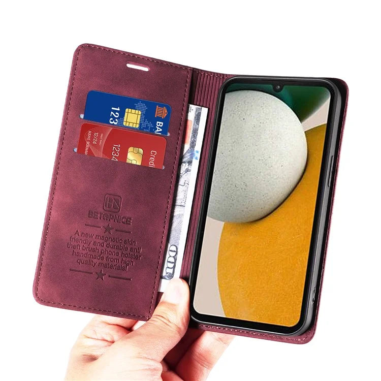 BETOPNICE 003 Phone Case for Samsung Galaxy A15 5G RFID Blocking Wallet Leather Cover Phone Shell