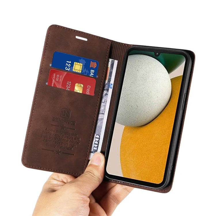 BETOPNICE 003 Phone Case for Samsung Galaxy A15 5G RFID Blocking Wallet Leather Cover Phone Shell