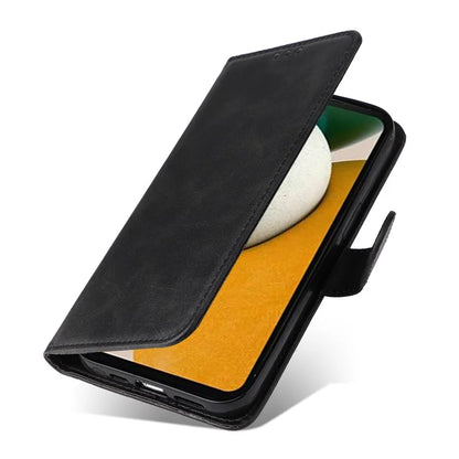 For Samsung Galaxy A15 5G Case Shockproof Phone Shell Calf Texture Leather Wallet Phone Cover