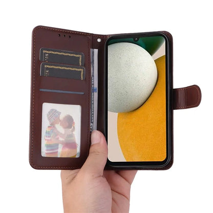 For Samsung Galaxy A15 5G Case Shockproof Phone Shell Calf Texture Leather Wallet Phone Cover