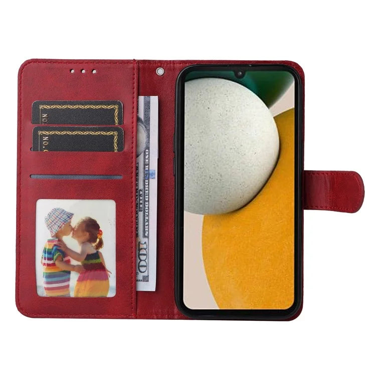 For Samsung Galaxy A15 5G Case Shockproof Phone Shell Calf Texture Leather Wallet Phone Cover