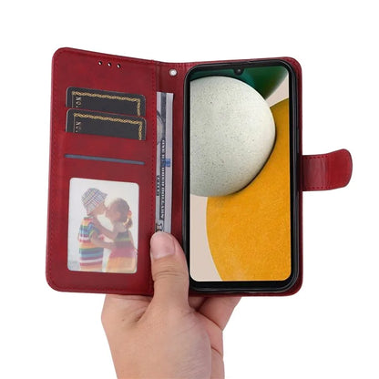 For Samsung Galaxy A15 5G Case Shockproof Phone Shell Calf Texture Leather Wallet Phone Cover