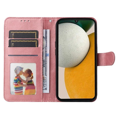 For Samsung Galaxy A15 5G Case Shockproof Phone Shell Calf Texture Leather Wallet Phone Cover